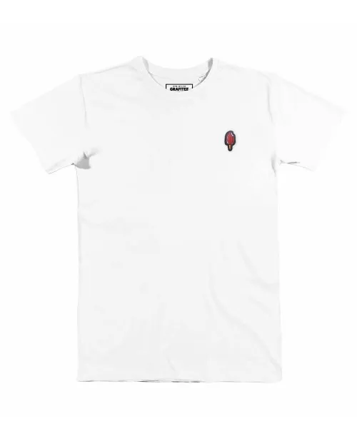 T-shirt Bâton Glacé - Broderie Glace Couleur Rouge | Grafitee